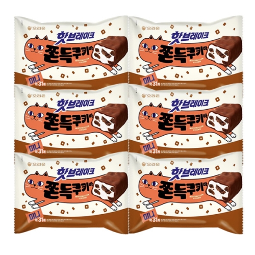 오리온  핫브레이크 쫀득쿠키바 미니 352g