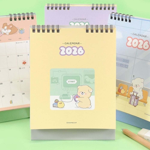 쓰임앤끌림  2026 이리눕개 탁상 캘린더