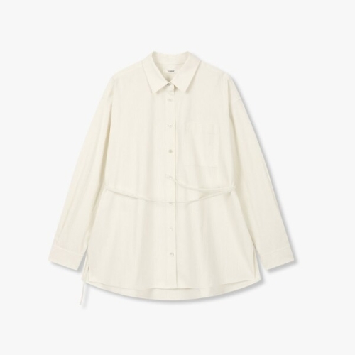 스튜디오톰보이 여성 디테쳐블 벨트 오버핏 셔츠 9106121104