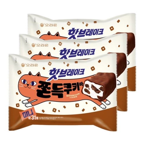 오리온  핫브레이크 쫀득쿠키바 미니 352g