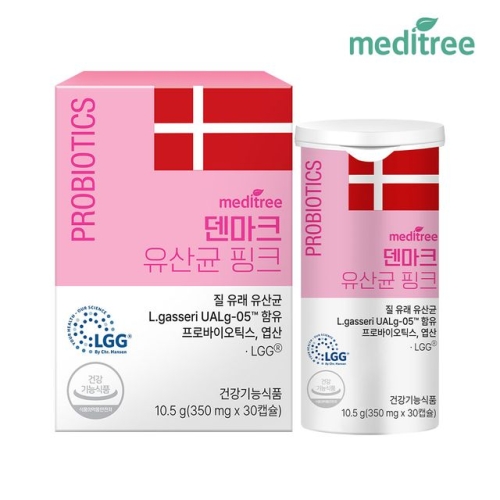 메디트리 덴마크 유산균 핑크 30캡슐