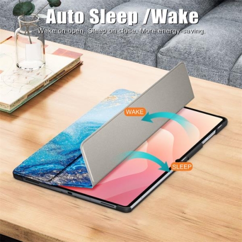 갤럭시 슬림 삼성 탭 S11 울트라 14.6 스마트 태블릿 케이스 SM-X930 SM-X936B 삼중 접이식 스탠드 하드 커