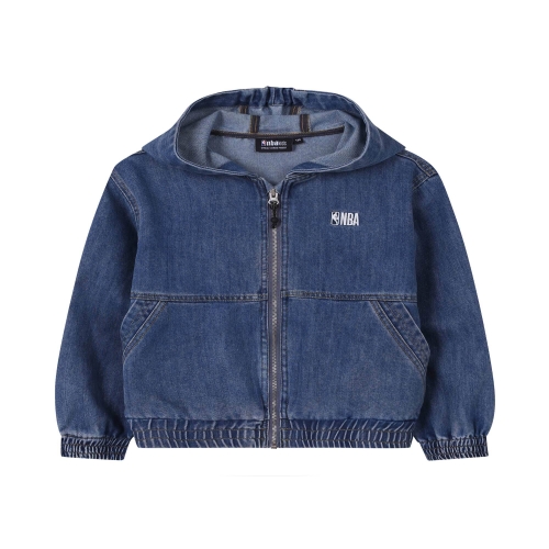 NBA키즈 블루 데님 후드 점퍼 (K261DJ130P)