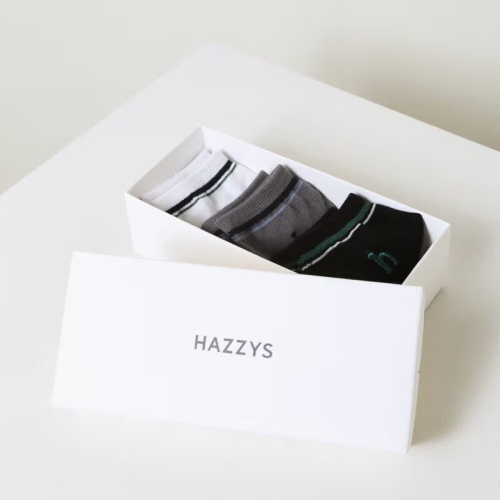 헤지스 남성 라인배색 단목양말 3종세트 HZSS6E805MU