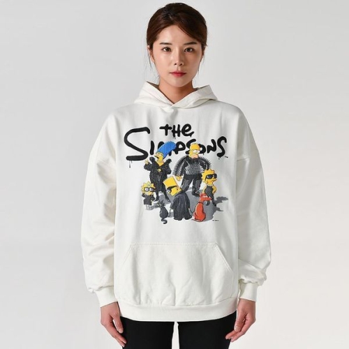 심슨 와이드핏 후드티셔츠 144073126