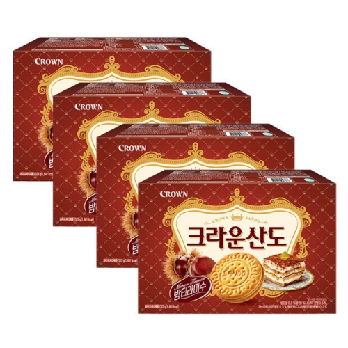크라운제과  크라운산도 밤 티라미수 323g