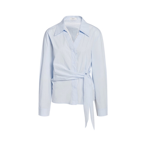 여성 브이 레이스 카라 타이 랩 셔츠 GS3N0BL351 이미지 142411996