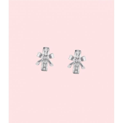 VVV  발레리나 리본 큐빅 원터치 귀걸이 피어싱 이어링 악세서리 ER068SVF 4251347