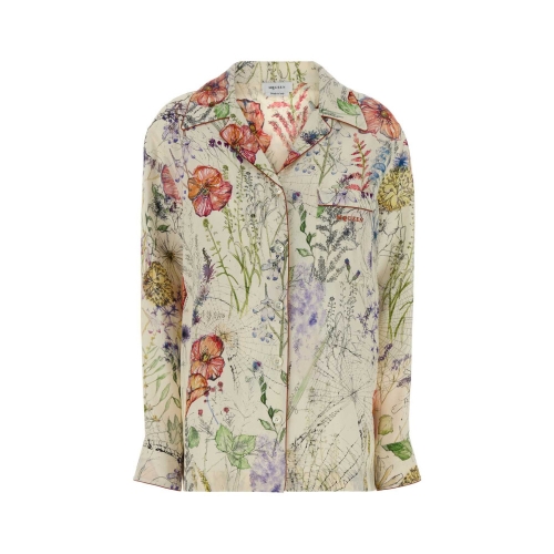 알렉산더맥퀸 알렉산더 맥퀸 Printed crepe shirt 861422QZAQV 9015 22JP1