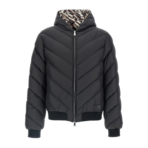 펜디 후드 지퍼 퀼티드 패딩 재킷 FAA969AVIF F0GME