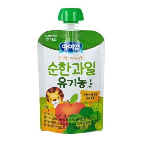 아이얌 유기농 순한과일 100ml