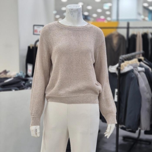 레노마 더 라운드넥 메탈사 니트 R2H12KPO050