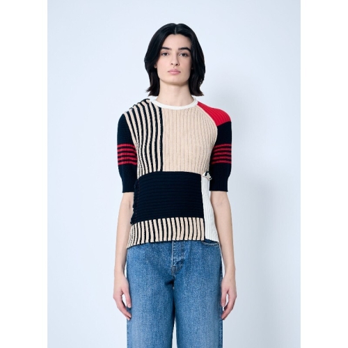 보테가베네타 골지 패치워크 스웨터 811501 V4WO0 9041