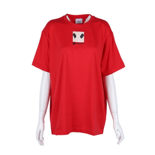 버버리 케릭 판다 아이즈 티셔츠 레드 80321141