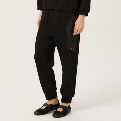 보니스팍스 우븐 배색 지퍼 포켓 조거 팬츠-B1F35JSL180