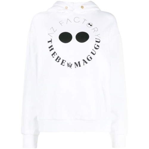 에이지 팩토리 X 테베 마구구 후드 티셔츠 SWE024JE4 WHI1 White