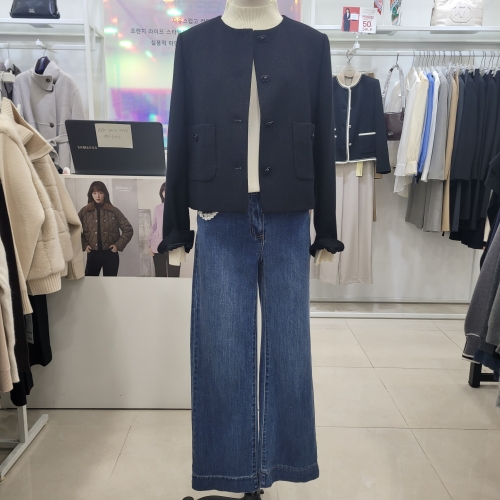 미센스 팬시노카라숏자켓MB5XJKM103ZBK_KG