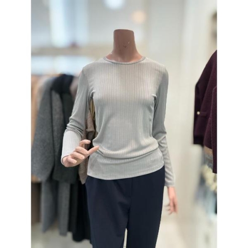 올앤선드리 여성 마라 골지 티셔츠 A6S2XJ410