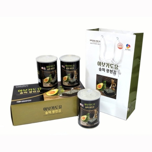 광천김  아보카도유 캔김 30g