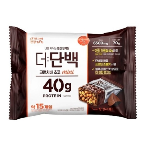 빙그레  더단백 크런치바 초코 미니 161g