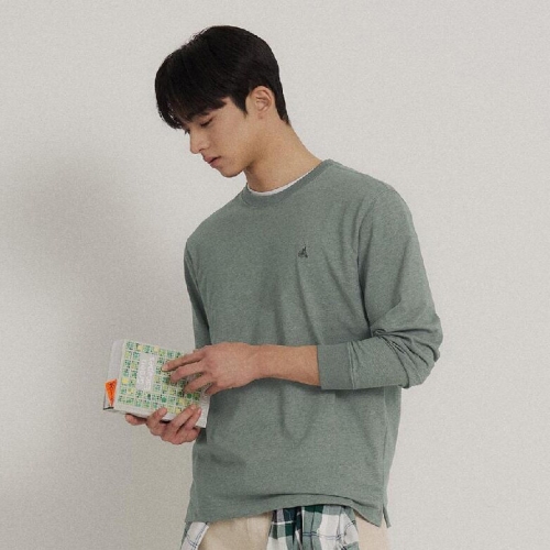 빈폴 기본 긴소매 티셔츠 카키 BC6341C66H