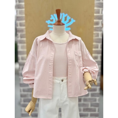 레코브 SET 스트라이프 탑 셋업 남방 LC31F4NB520S