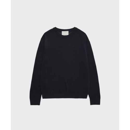 Codigallery 강연소재 라운드 니트 블랙_CKTVA04NSB