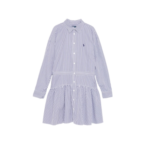 폴로랄프로렌 폴로 미디 원피스 211B22754 001 ROYAL BLUE WHITE STR