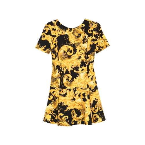 베르사체 원피스 80HAO918 NS756 G89 BLACK YELLOW