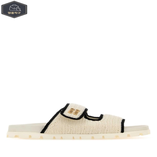 미우미우 라프리마 여성 샌들 5XX641F0102CQ2 F0A72 화이트 /2