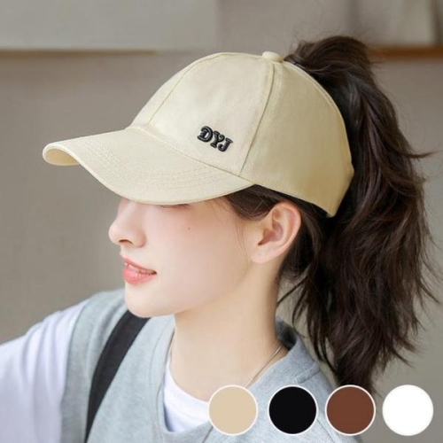 셀러허브 영문 자수 포인트 포니테일 뒷 오픈 여성 볼캡 S14938766