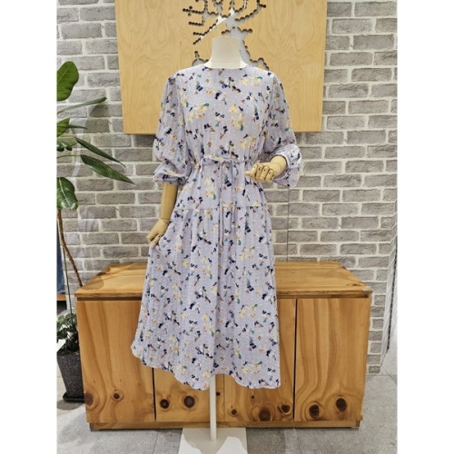 레코브 허리제천끈프린트원피스 LC31F4OP503X