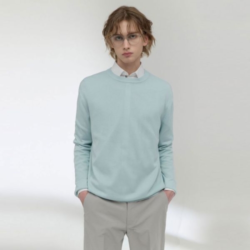 Codigallery 강연소재 라운드 니트 민트_CKTVA02NS3