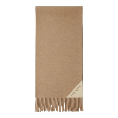 프라다 여성 베이지 Camel 카멜 울 머플러 1FS0552COO F045Y