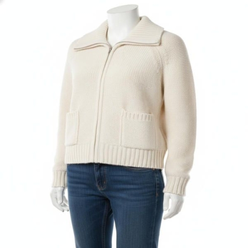 IWC 미쏘 울블렌드 베이직 코위찬 니트 집업 RE CKFV29T_M KG14QT 601167