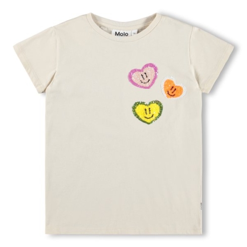 몰로 MOLO 38세 란바 하트 스마일 스팽글 티셔츠 AKIS9TS050