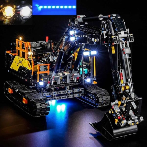 레고  Volvo EC500 Hybrid 굴착기 호환 조명