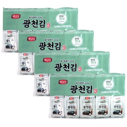 광천맛김식품 해달음 광천김 4g