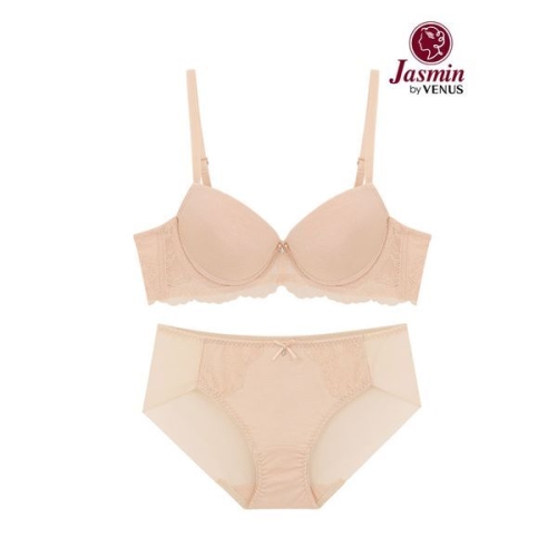자스민 by 한 인견 와이어 무빙몰드 레이스 윙 브라팬티2종 JBA038 75A-90C