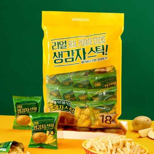 스낵24  리얼 생감자스틱 18개입 360g