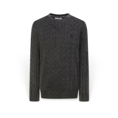 헤지스 남성 가먼트 다잉 케이블 니트 HZSW6A211CG