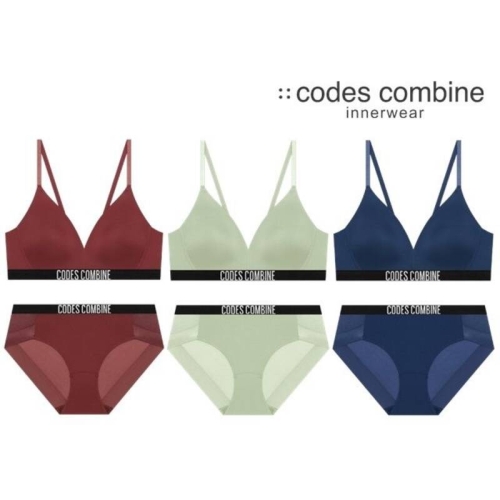 코데즈컴바인이너웨어 CODES COMBINE 노와이어브라팬티SET 3종 BRBP913DBULKHMR 1031158