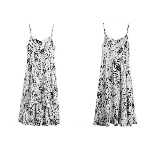 쉬폰 나염 끈 나시 캉캉 원피스 여름 KYR-WFFT9DU