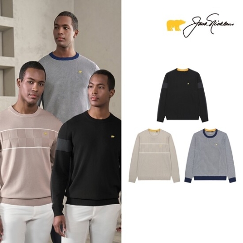 잭니클라우스 남성 스프링 니트 풀오버 3종