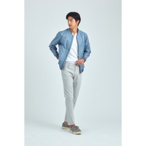 브렌우드 에센셜쿨 슬릿넥 티셔츠_BRTAM25461WHX