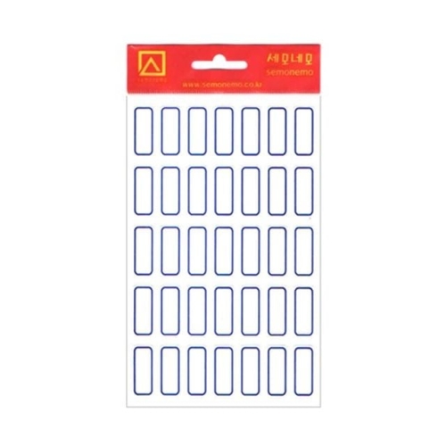 세모네모 1000 일반견출지 10-111B 청색 10매 10X24 견출지