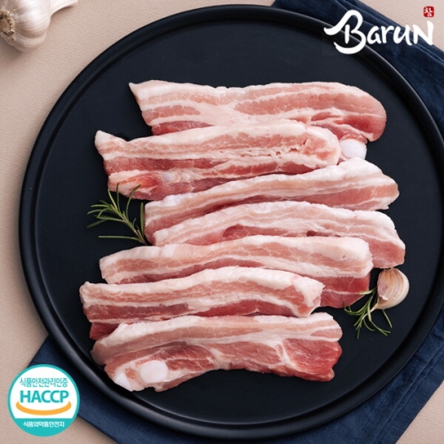 한뜻  참바른한돈 프리미엄 국내산 냉장 삼겹살 구이용 500g