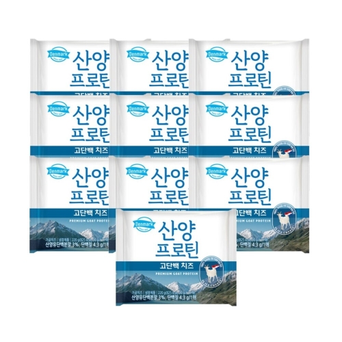 동원F&B  덴마크 산양프로틴 고단백 치즈 11매 220g