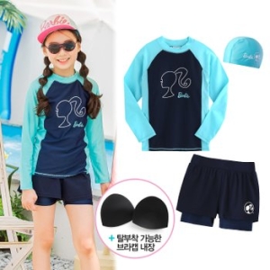 바비  브라탑 내장형 민트시크 래쉬가드 (BBAR7323K)