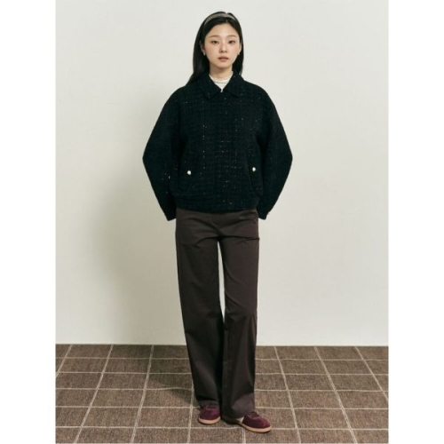 빈폴 ltgt LADIES B. my 트위드 헤링턴 점퍼 블랙 BF5X39N015 BF5X39N015 581127